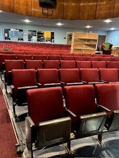Seats after new foam and fabric